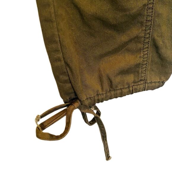 NWT VIP Elastic Waist Drawstring Jogger Cargo Pants Brown Size 5/27 - Picture 3 of 5